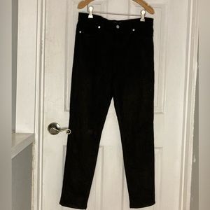 Banana Republic Faux Black Suede Pants